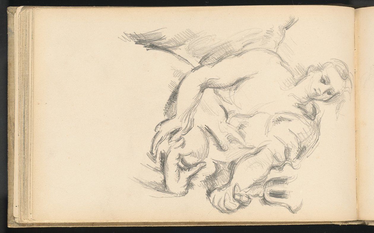 Studie van een engel in Rubens
