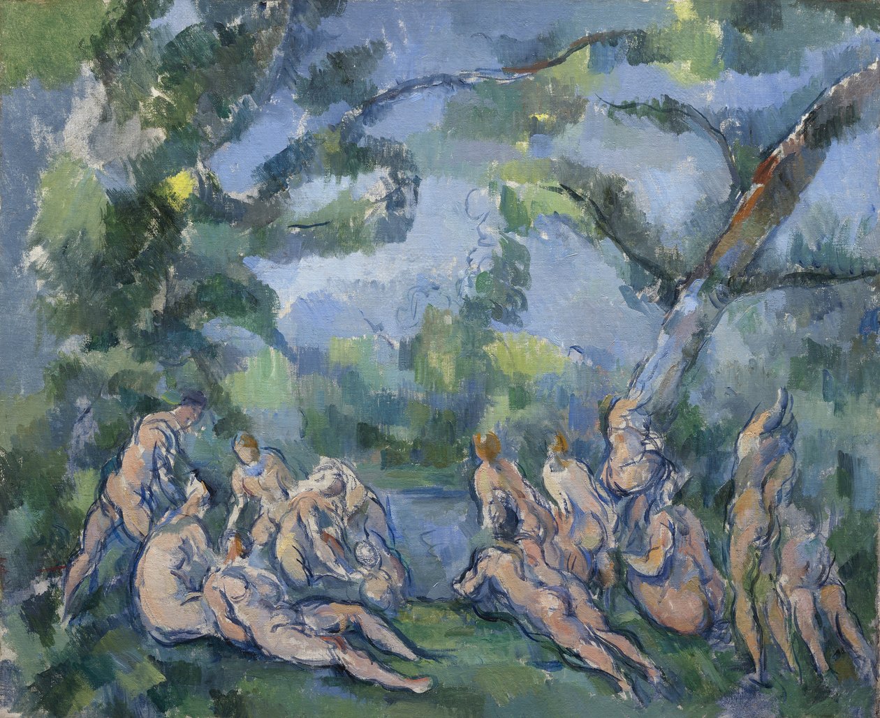 De baders, 1899-1904 door Paul Cézanne