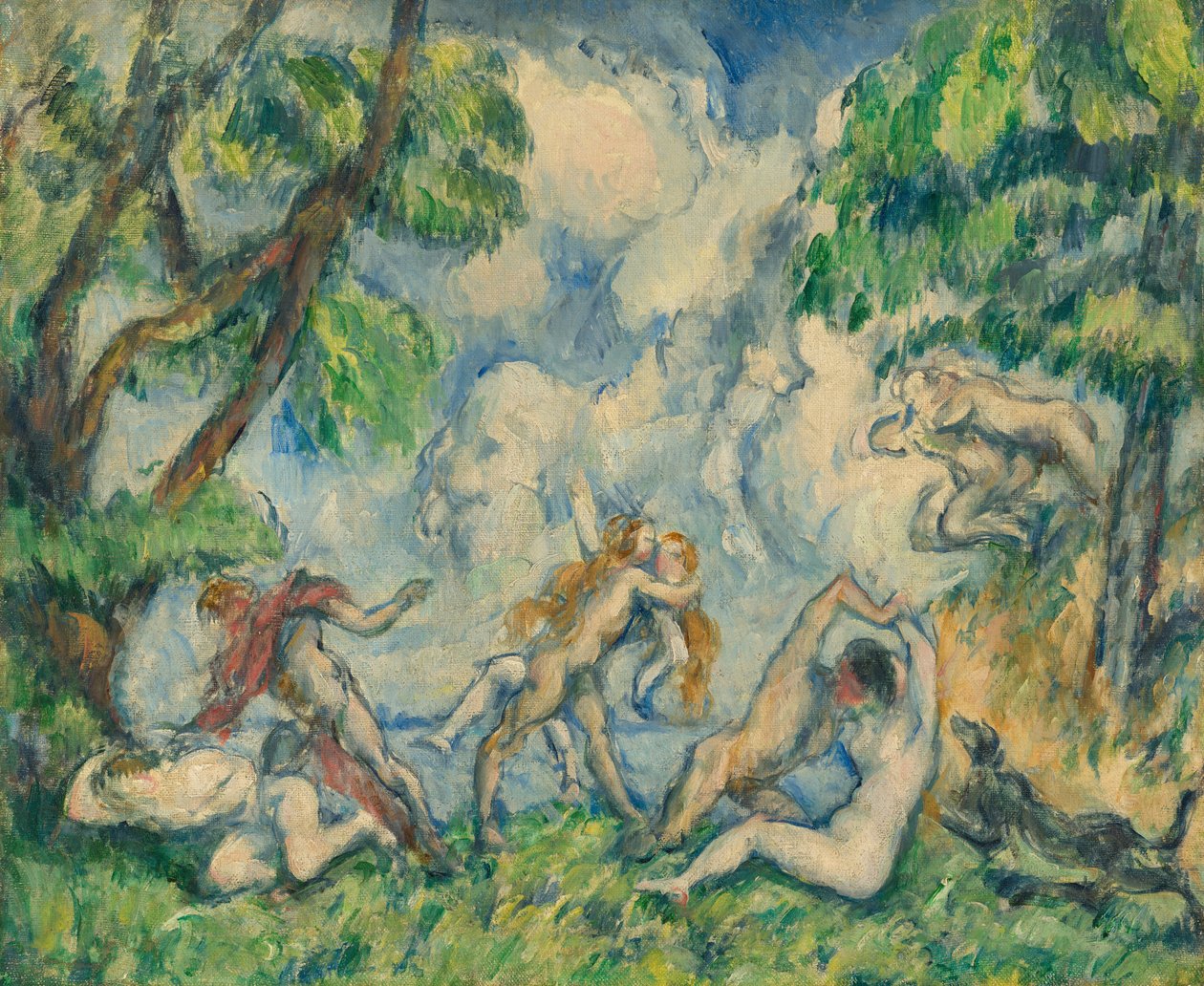 De strijd van de liefde door Paul Cézanne
