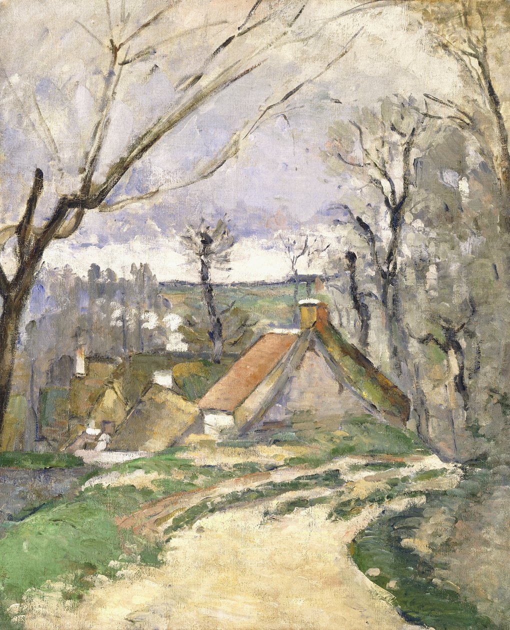 De Huisjes van Auvers, 1872-73 door Paul Cézanne