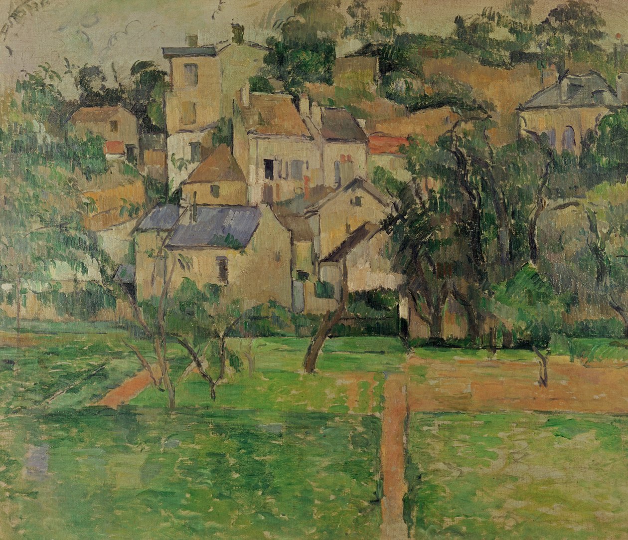 De Hermitage in Pontoise, 1884 door Paul Cézanne