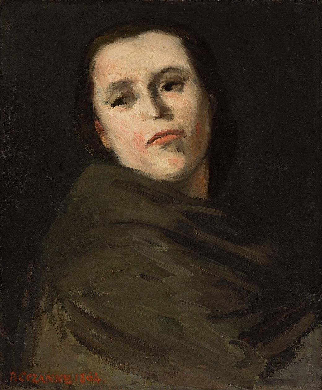 Vrouwenhoofd door Paul Cézanne