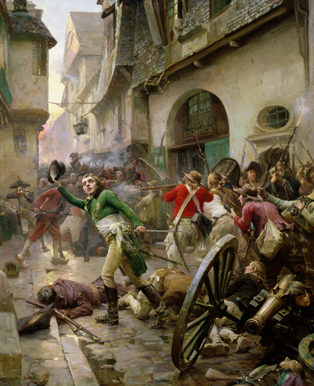 Henri de La Rochejaquelein (1772-94) bij de Slag om Cholet, 17 oktober 1793 door Paul Émile Boutigny