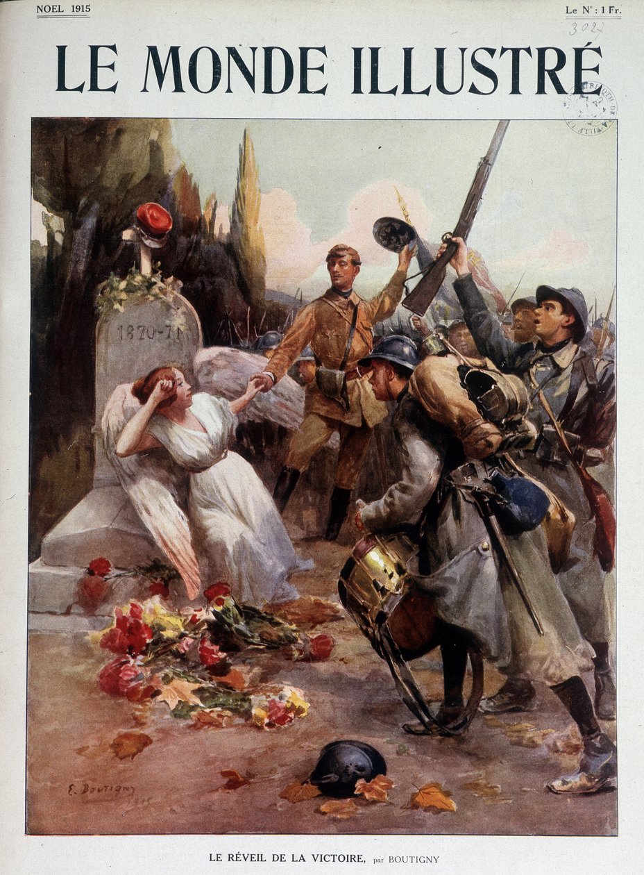 Le revival de la Victoire, allegorisch schilderij door Boutigny - in 