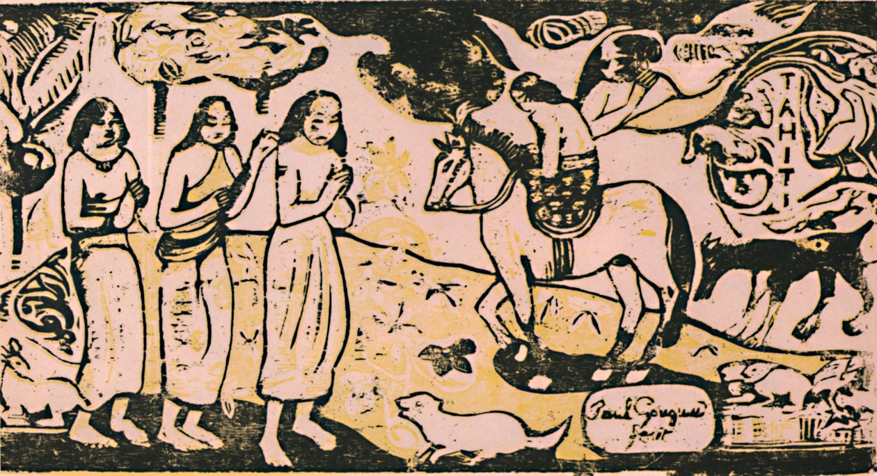 Een verandering van verblijfplaats, ca. 1899, 1946 door Paul Gauguin