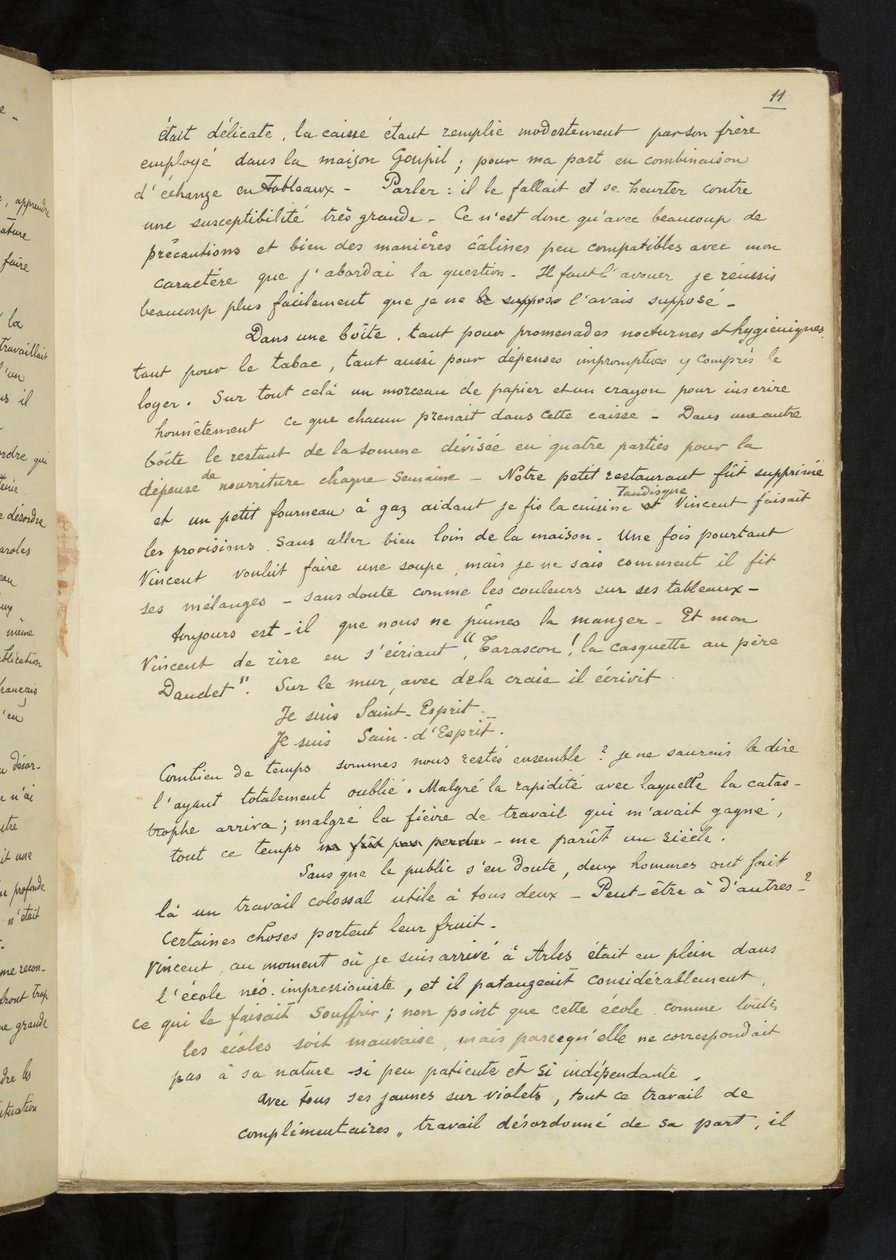 Avant et après - Beschrijving van Gauguins verblijf bij Vincent van Gogh in Arles (P. 11) door Paul Gauguin