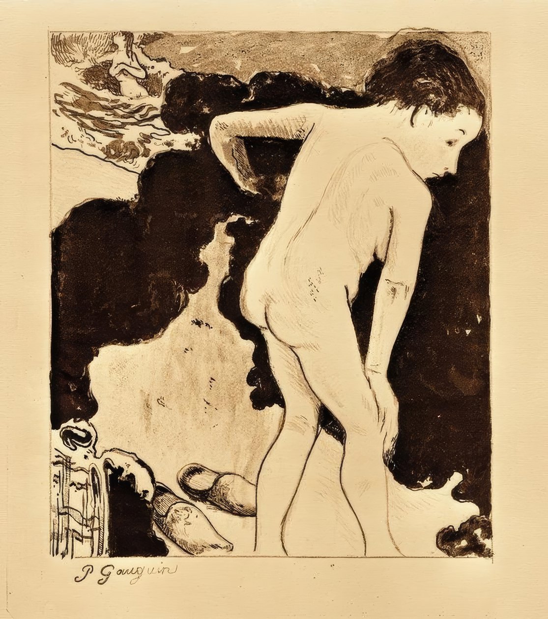 Bretonse baders door Paul Gauguin