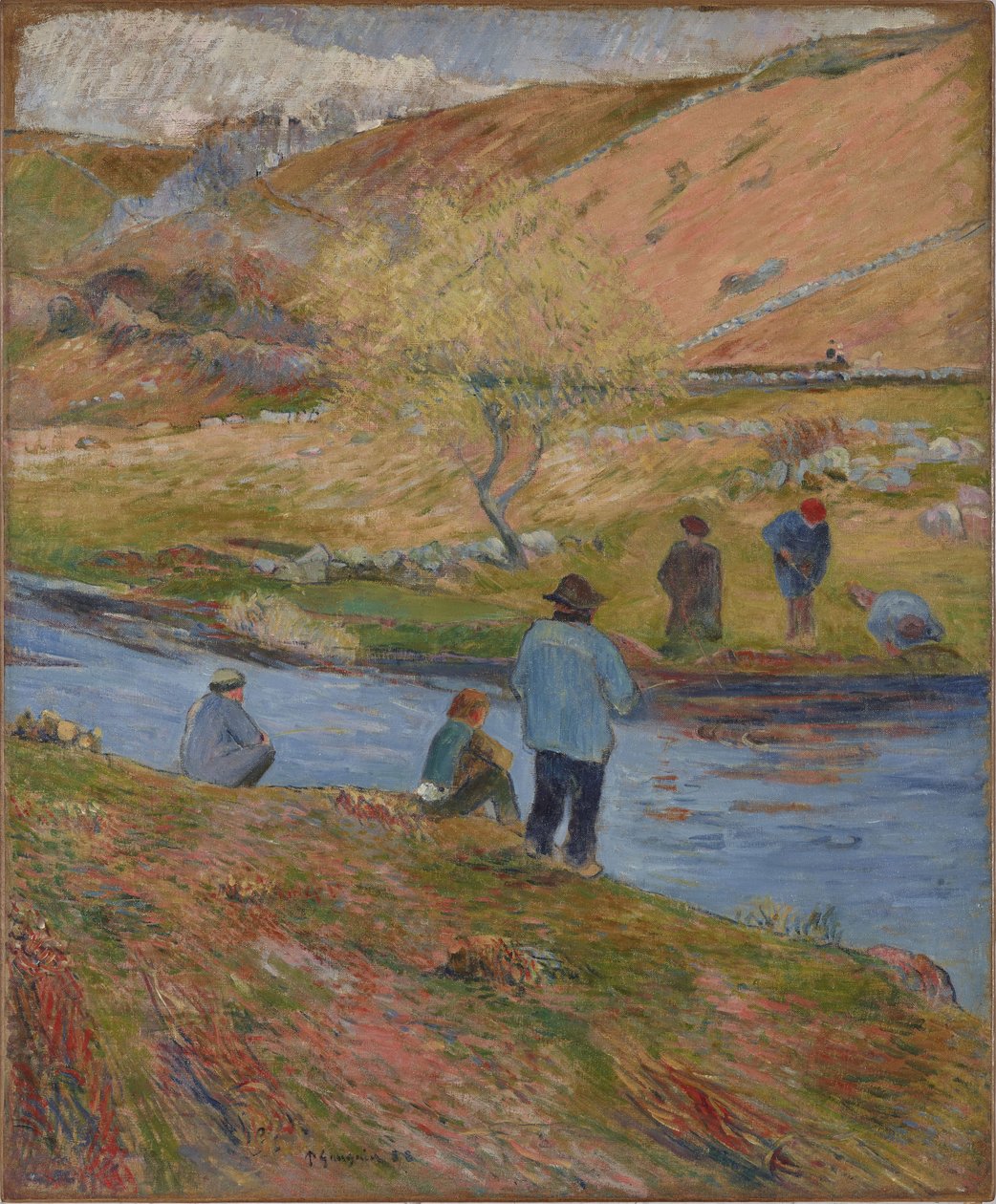 Bretonse Vissers, 1888 door Paul Gauguin