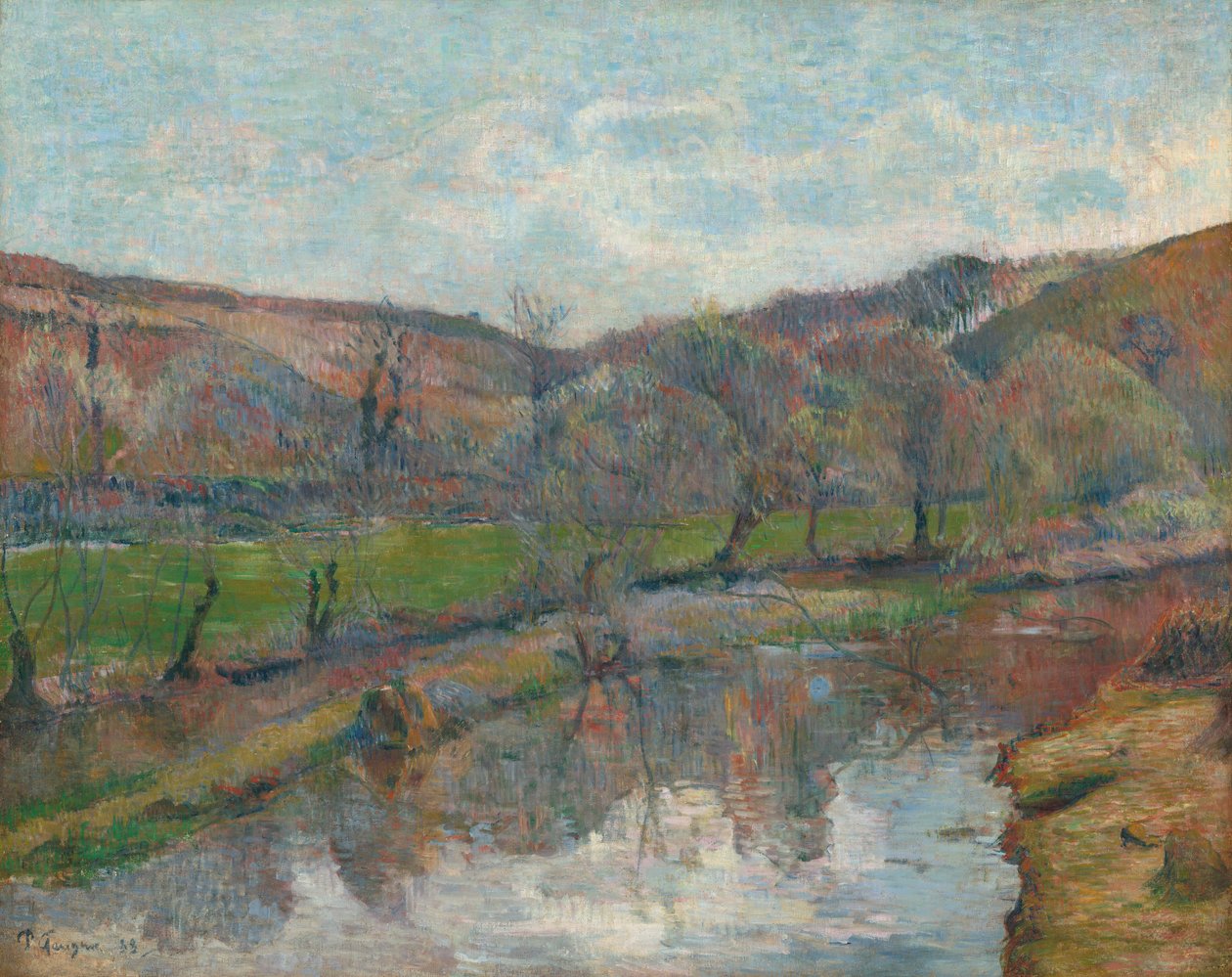Landschap van Bretagne, 1888 door Paul Gauguin