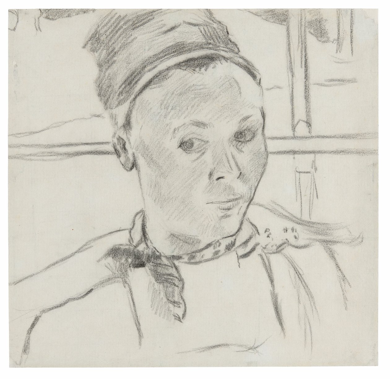 Buste van een jonge Bretonse vrouw (Mogelijk Marie Lagadu) door Paul Gauguin