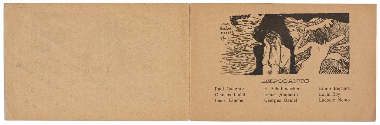 Catalogus van de Impressionistische en Synthetistische Groep Schilderijen Tentoonstelling door Paul Gauguin
