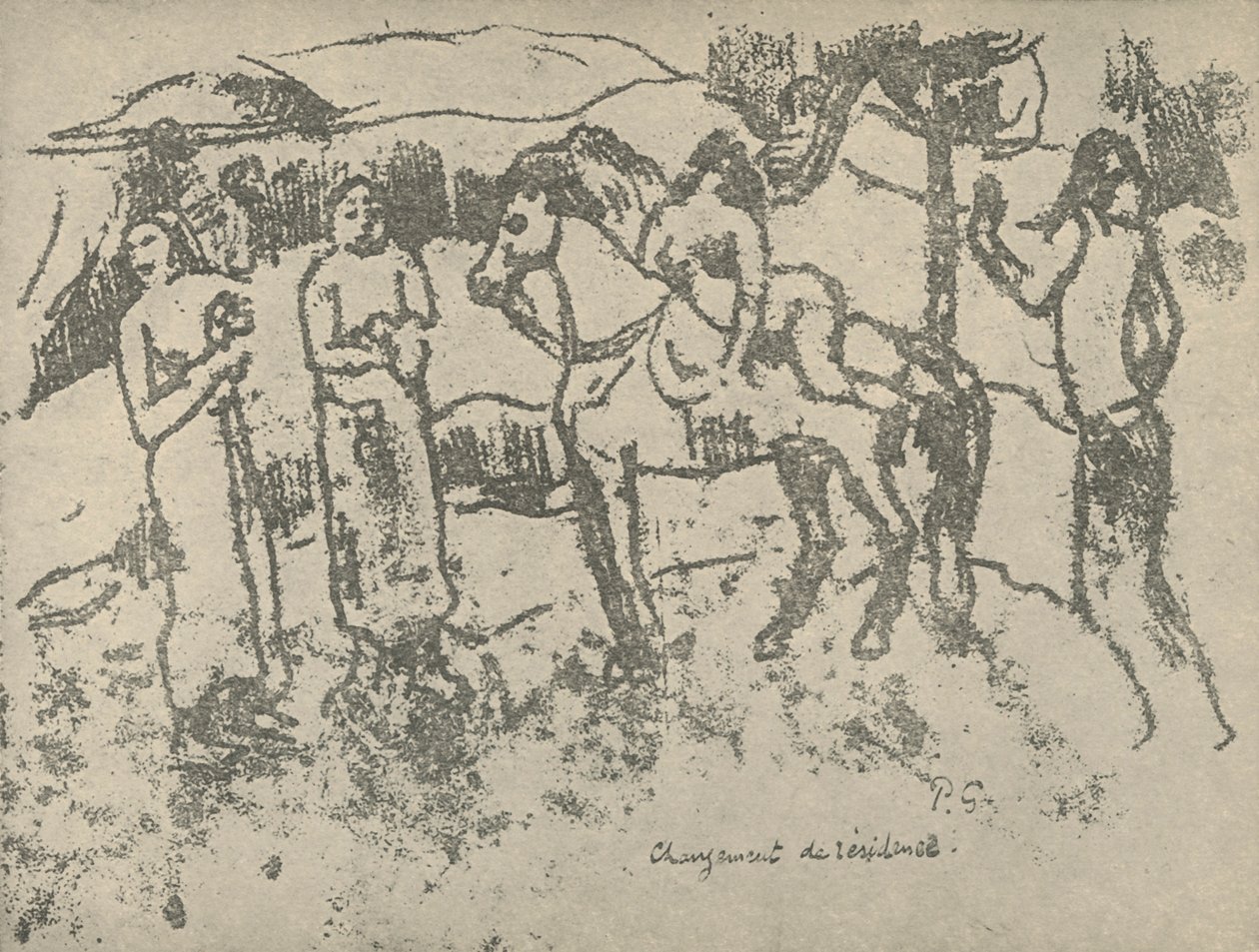 Verandering van verblijfplaats, 1936 door Paul Gauguin
