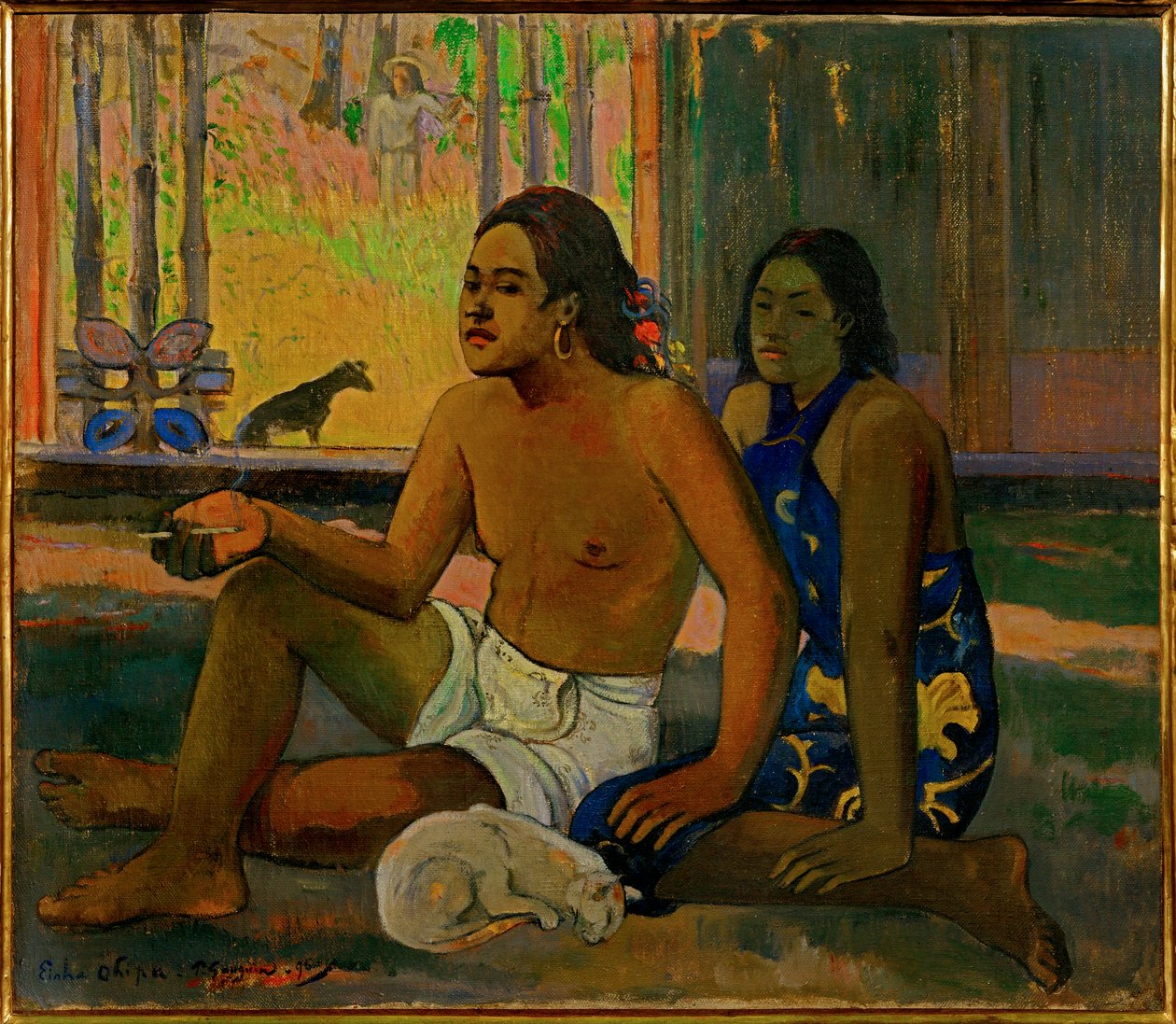 Eiahe Ohipa (olieverf op doek) door Paul Gauguin