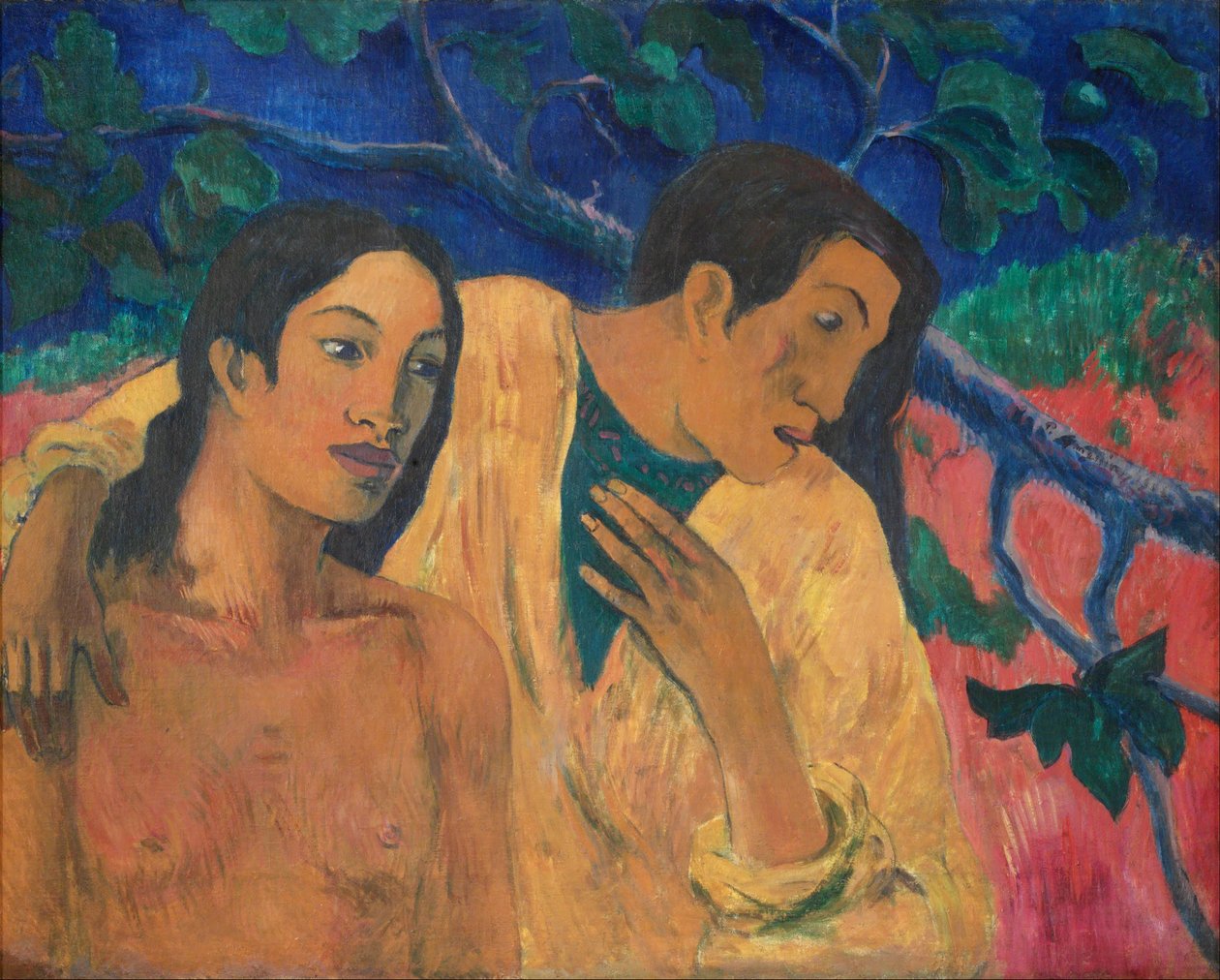 Ontsnapping (Tahiti-idylle) door Paul Gauguin