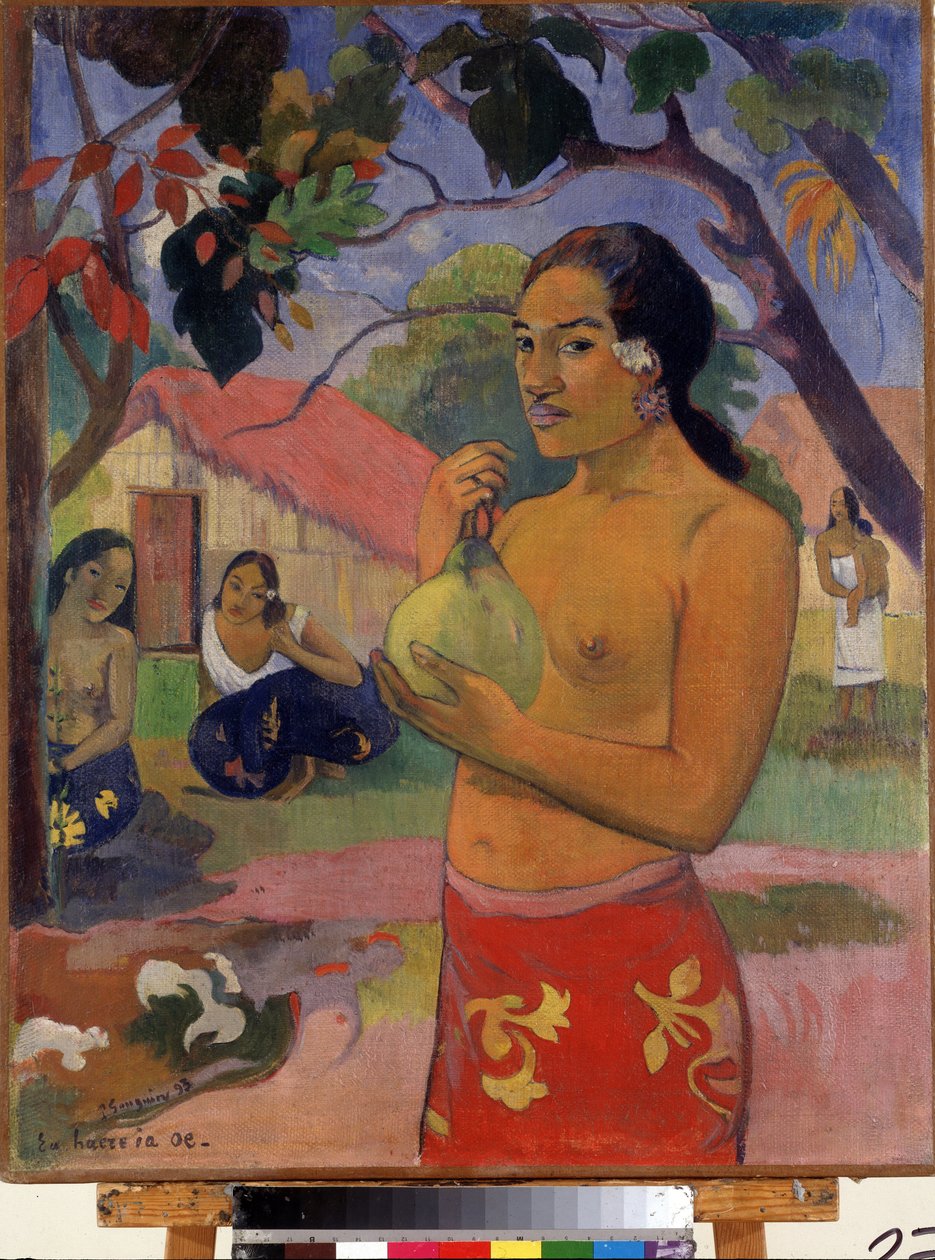 Waar ga je heen? door Paul Gauguin