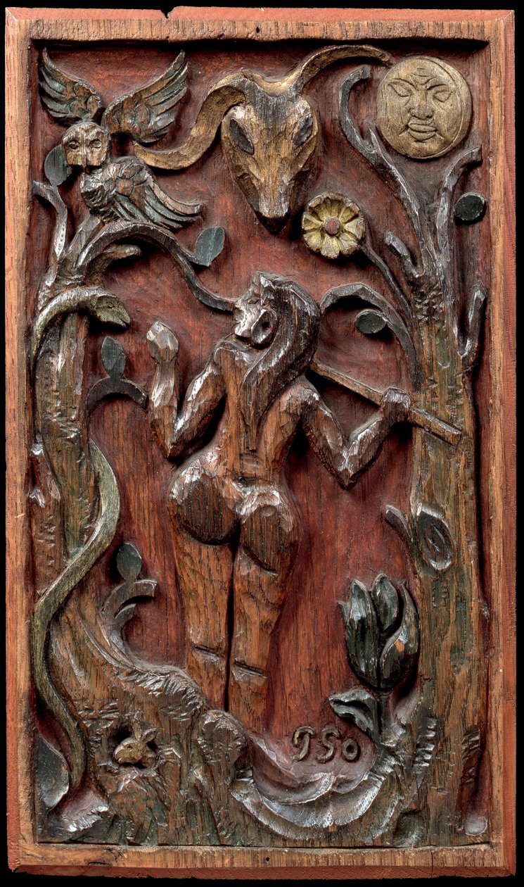 Eva en de slang, c. 1889 door Paul Gauguin