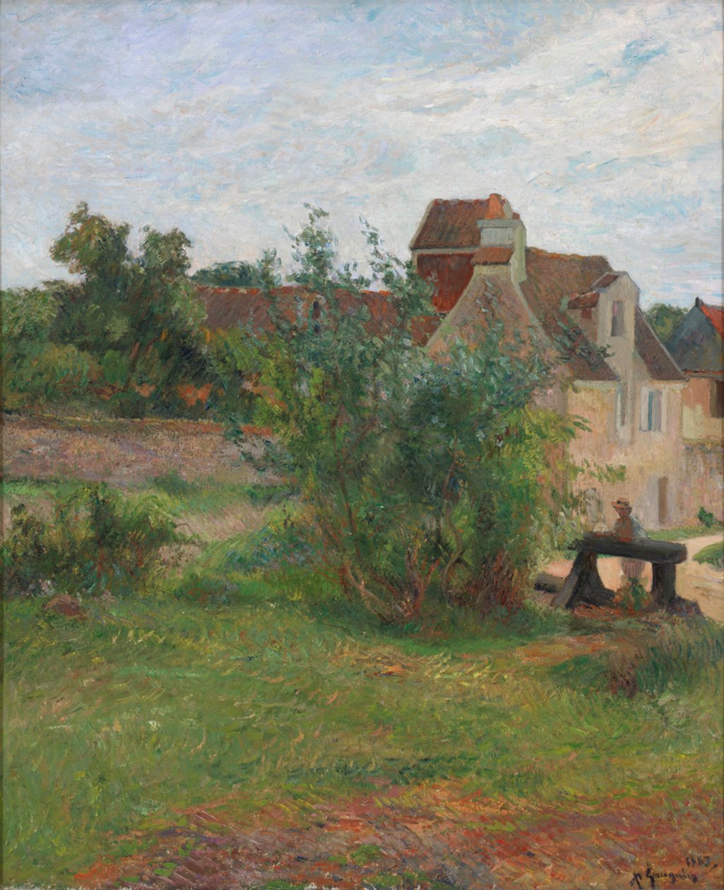Frans: La Ferme de Busagny à Osny Boerderij Busagny, Osny door Paul Gauguin
