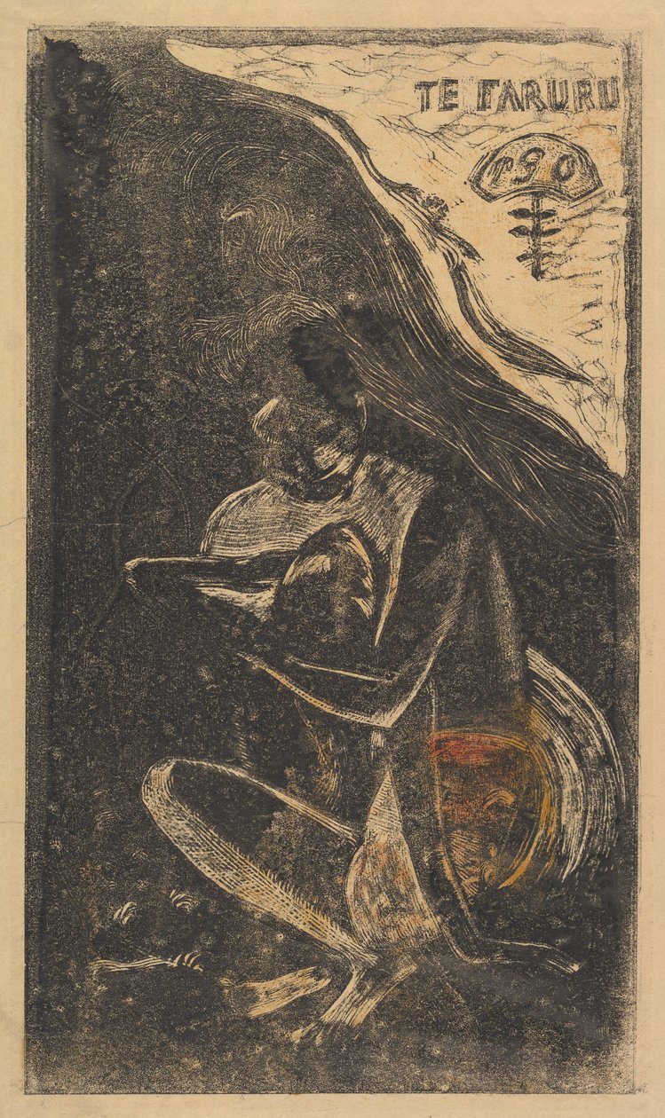 Hier maken we liefde Te Faruru, uit Fragrance Noa Noa, 1893-94 door Paul Gauguin
