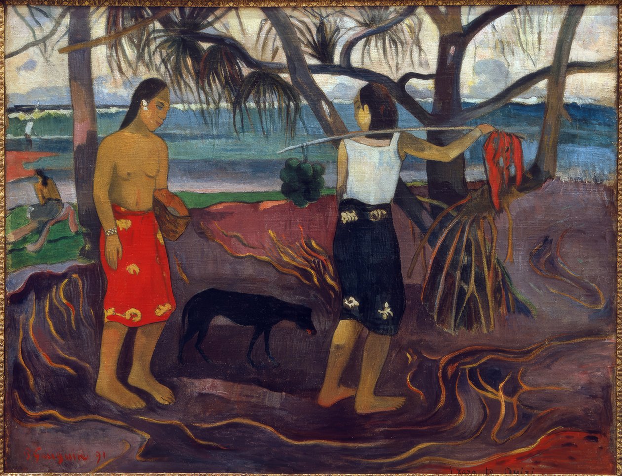 I raro te Oviri door Paul Gauguin
