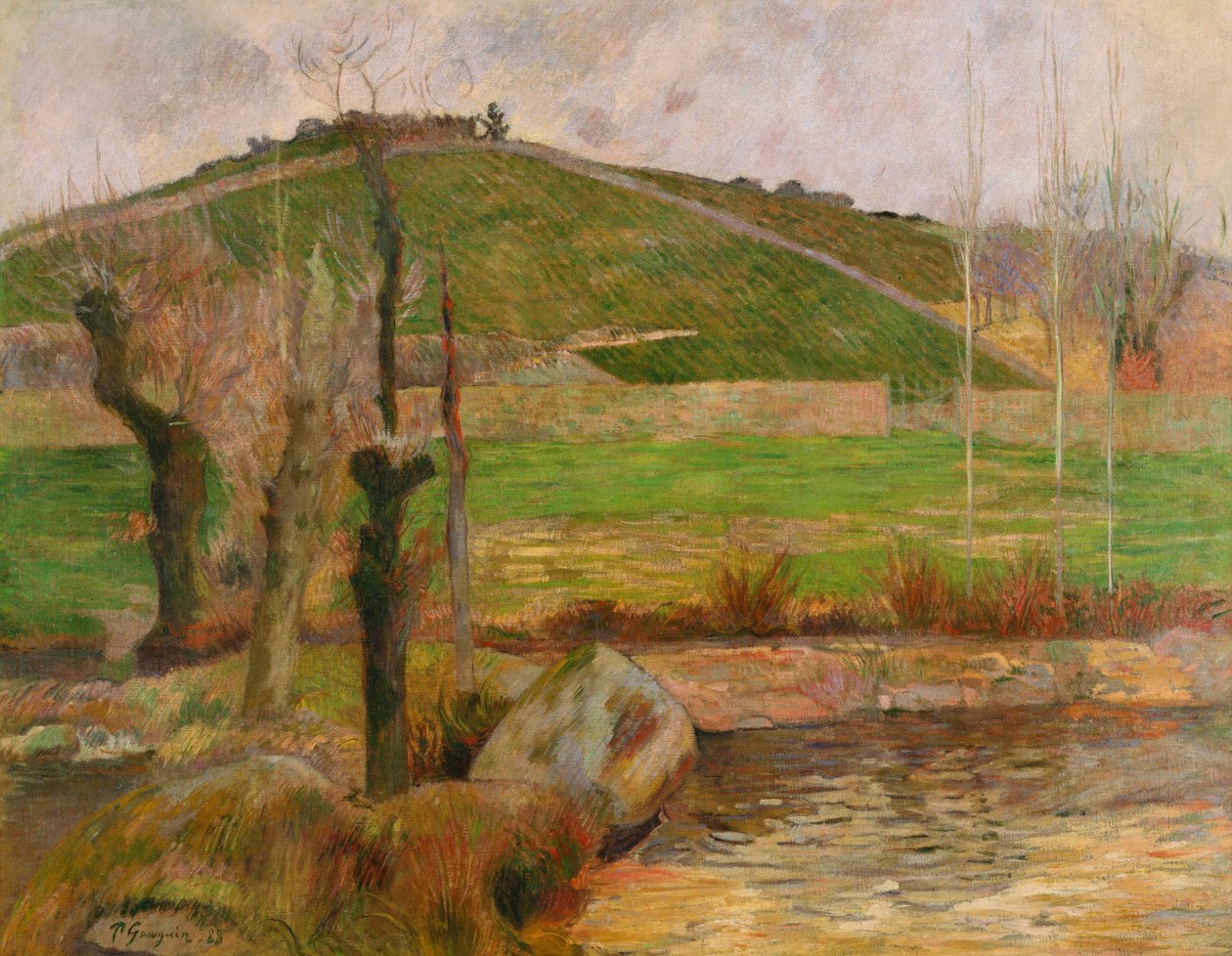 Landschap bij Pont-Aven door Paul Gauguin
