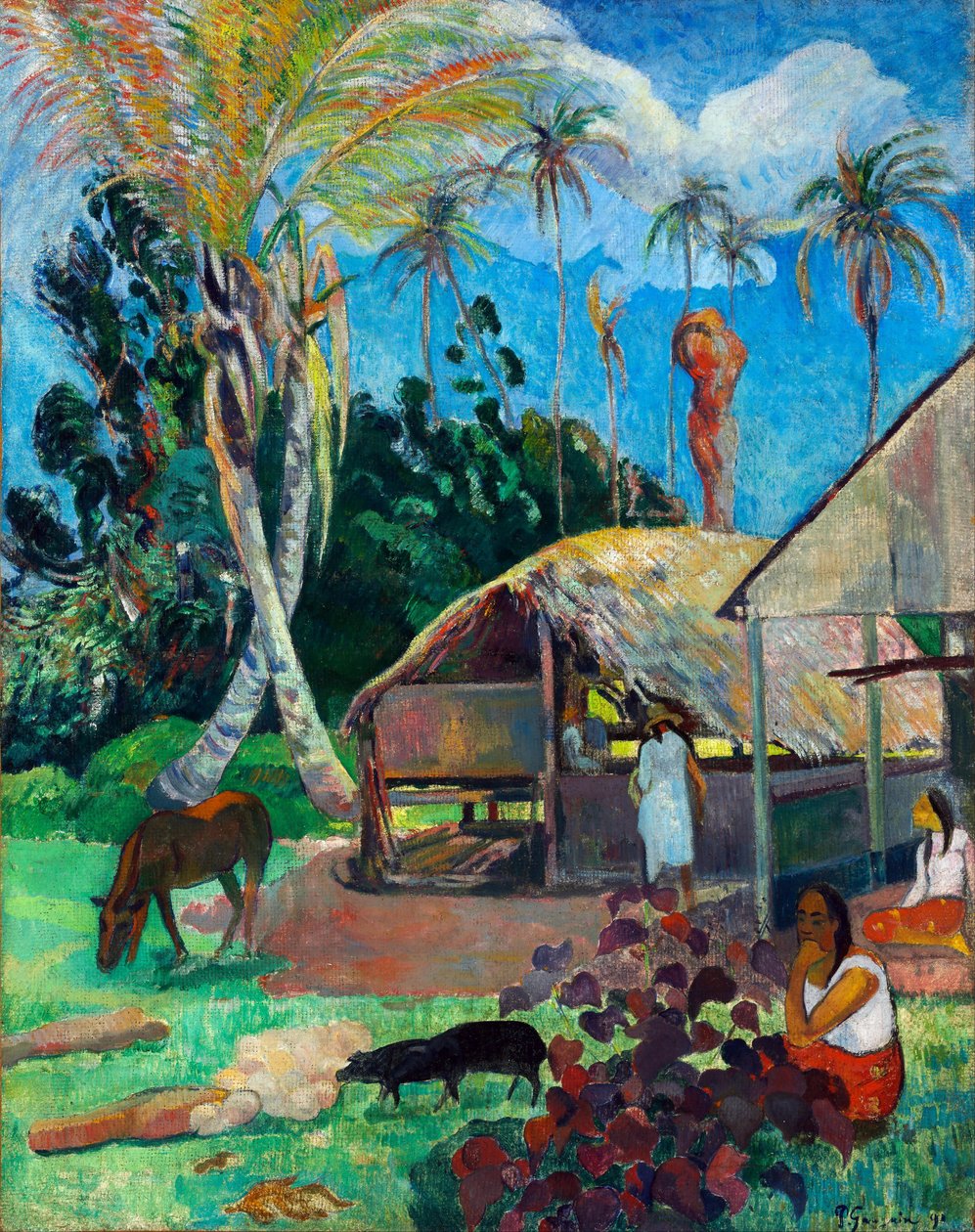 De zwarte varkens door Paul Gauguin