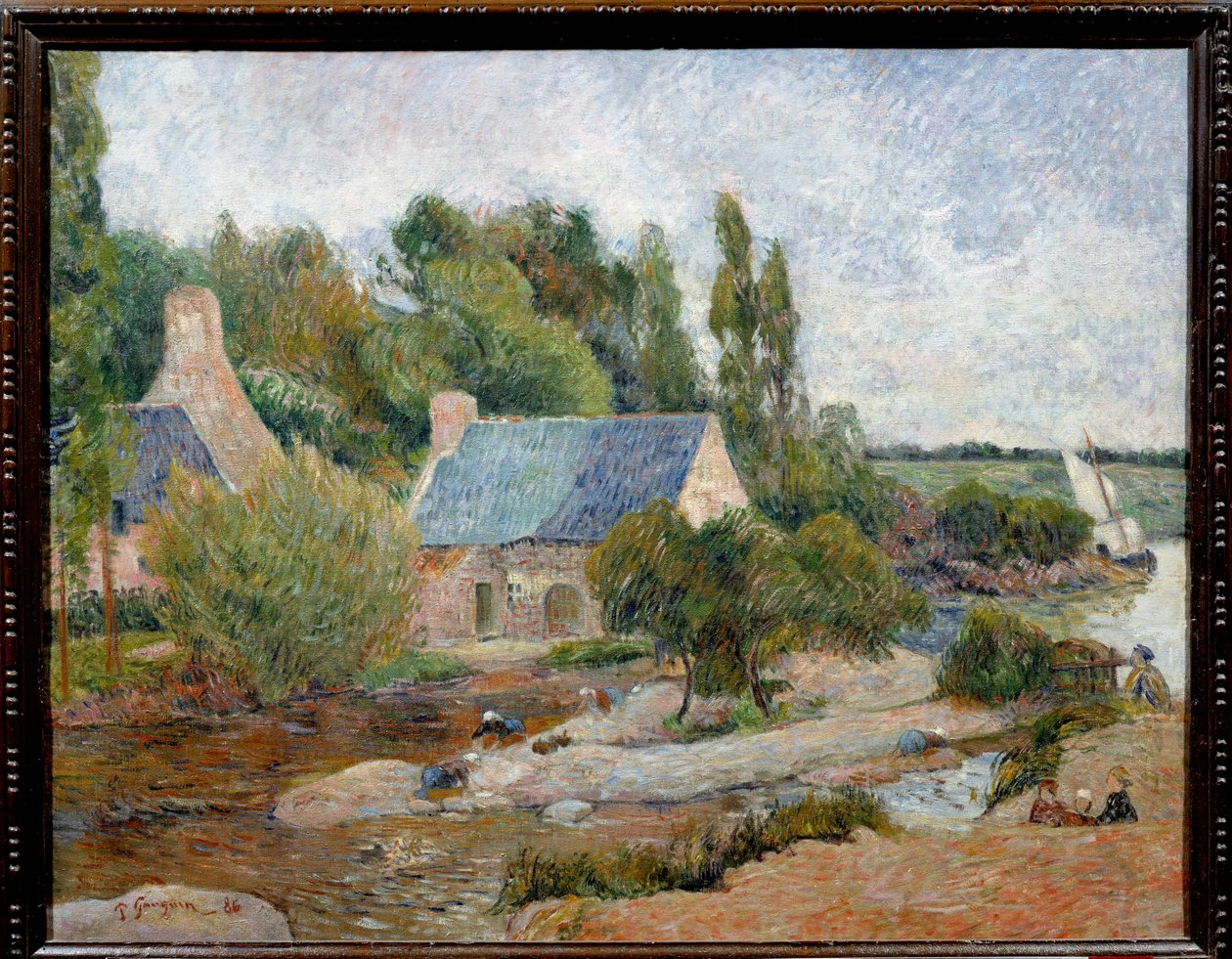 Wasvrouwen bij Pont Aven door Paul Gauguin