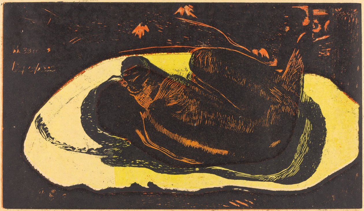 Manao Tupapau (Zij wordt achtervolgd door een geest) door Paul Gauguin