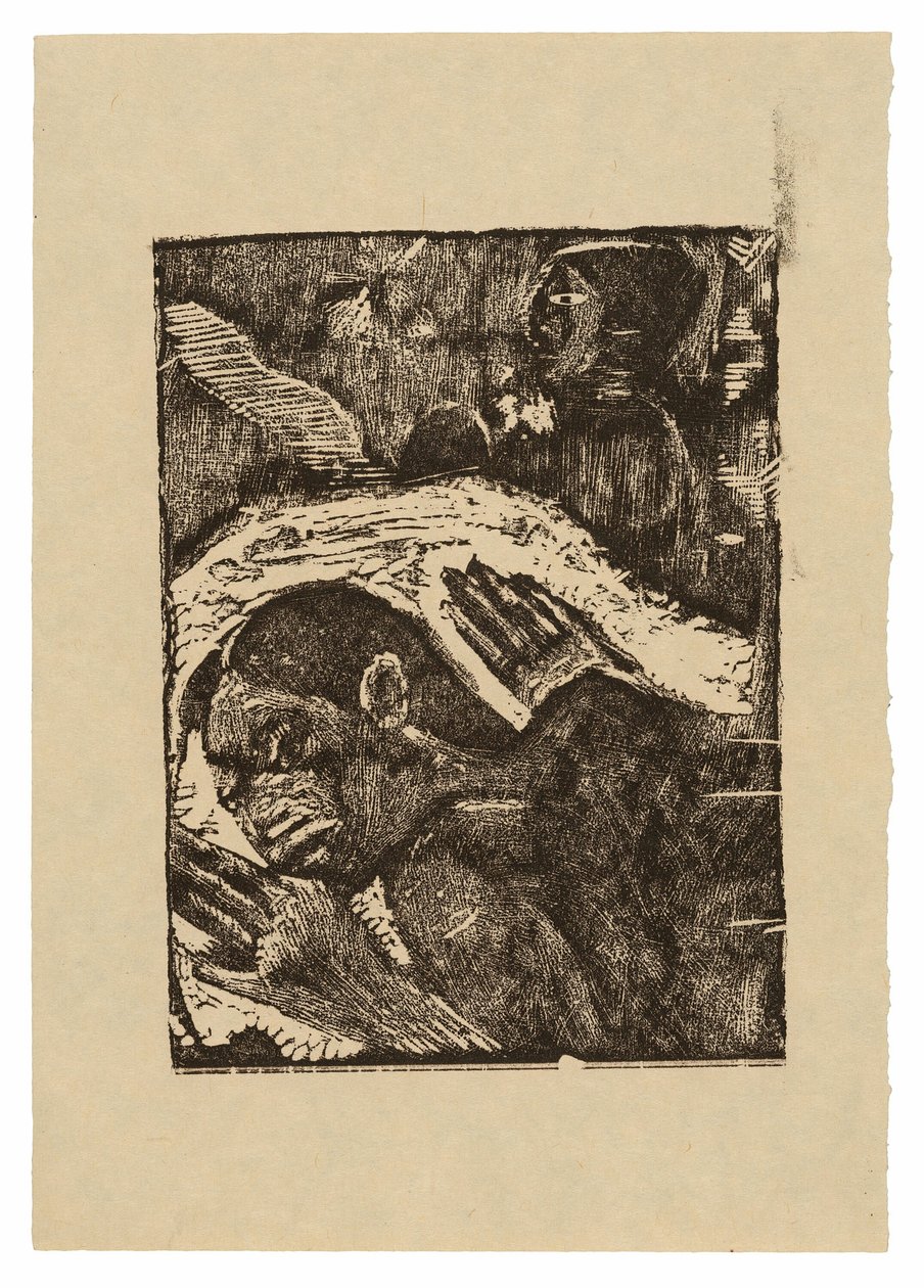 Manao tupapau (Zij Denkt aan de Geest of De Geest Denkt aan Haar) door Paul Gauguin