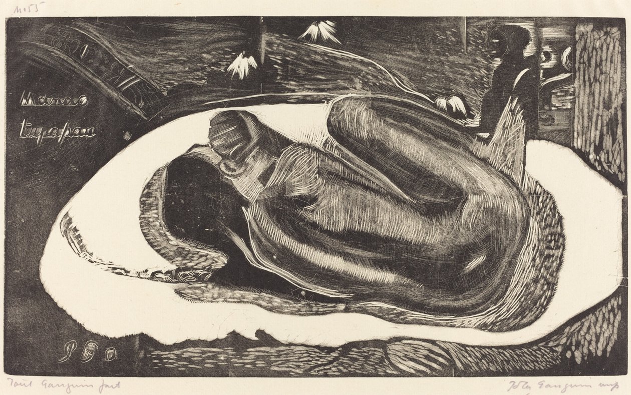 Manoa Tupapau (Zij wordt achtervolgd door een geest) door Paul Gauguin