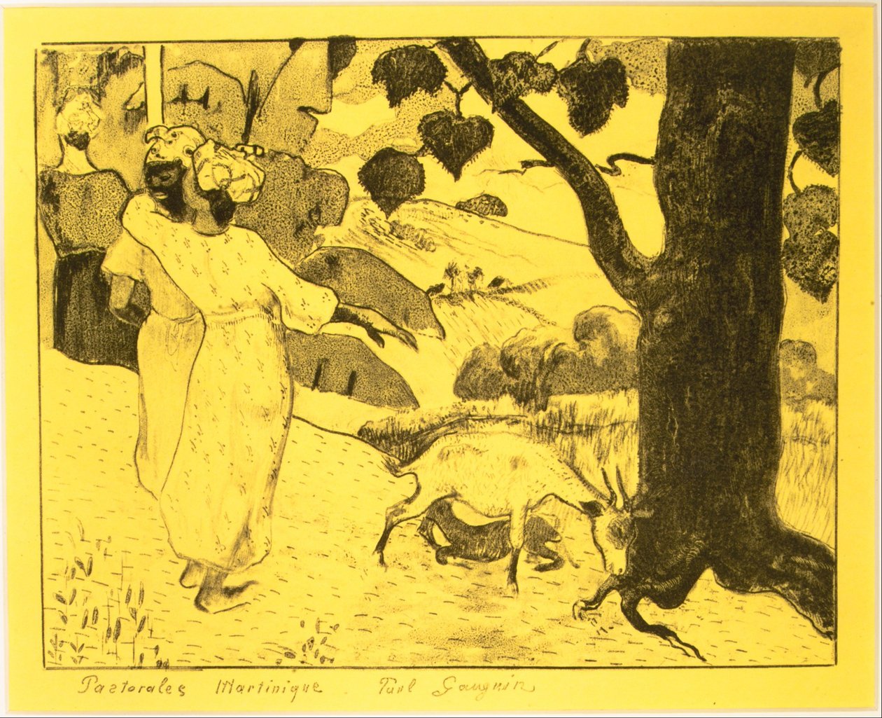 Martinique Pastoralen, uit de Volpini Suite: Dessins lithographiques door Paul Gauguin