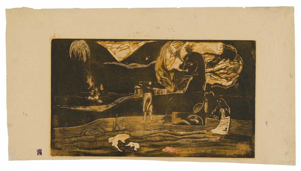 Maruru (Aanbiedingen van Dankbaarheid), uit de Noa Noa Suite door Paul Gauguin