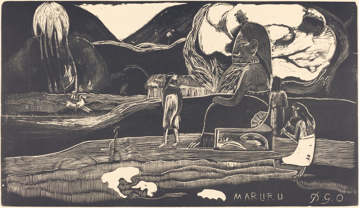 Maruru (Dank je) door Paul Gauguin