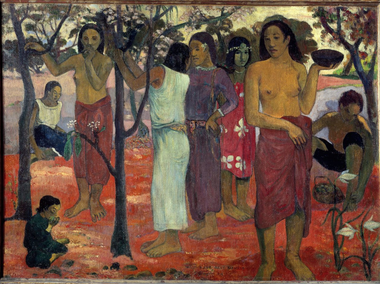 Nave Nave Mahana door Paul Gauguin