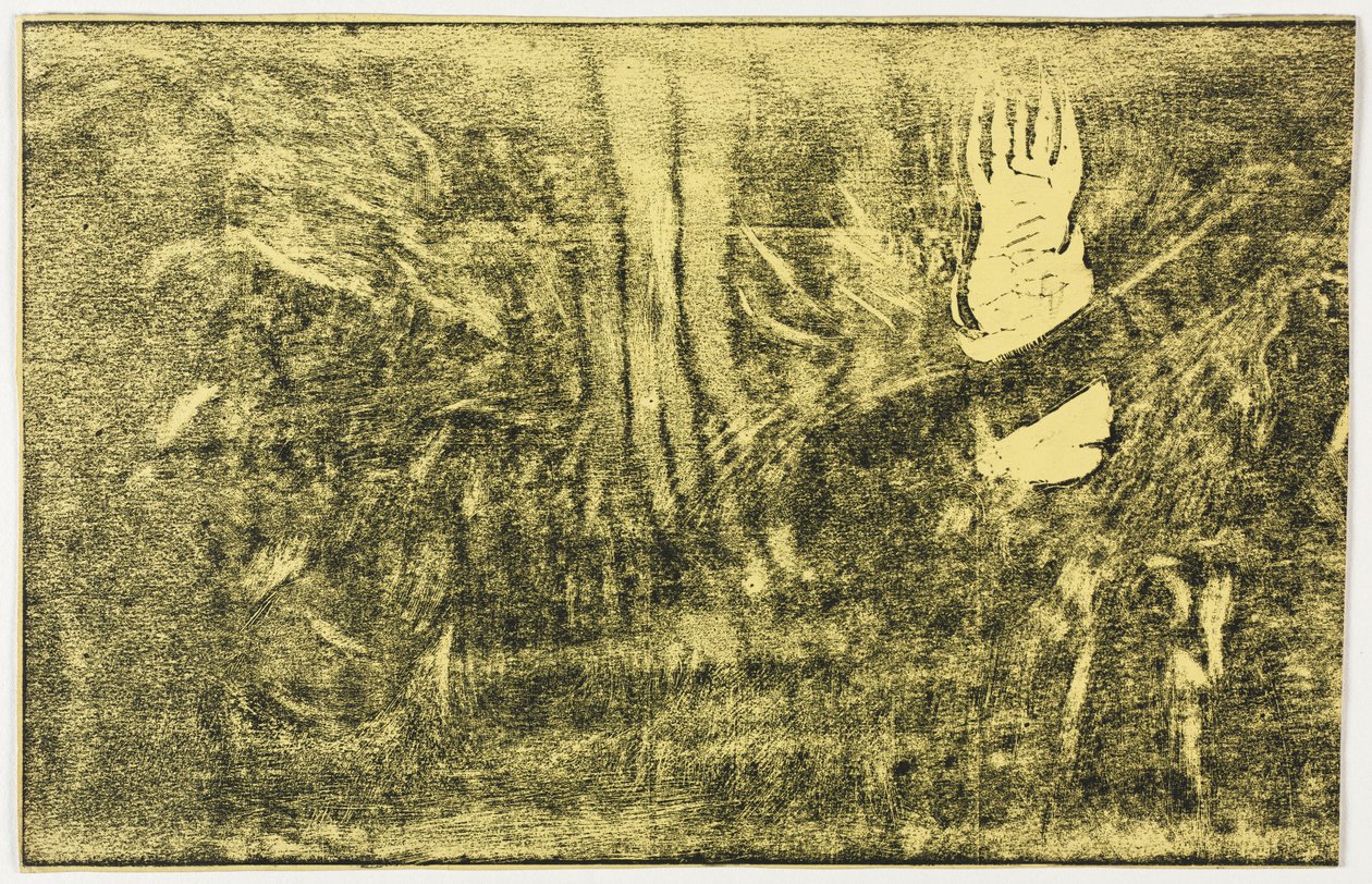 Noa Noa: De duivel spreekt (Mahna No Varua Ino) (recto) door Paul Gauguin