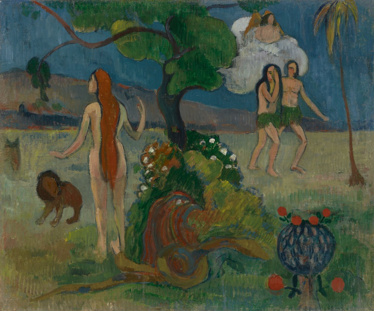 Het verloren paradijs () door Paul Gauguin