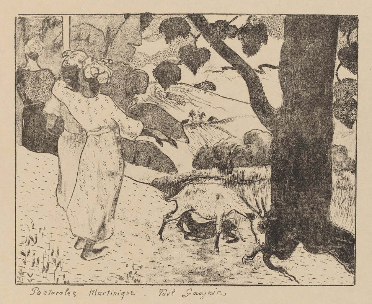Pastorales Martiniques door Paul Gauguin