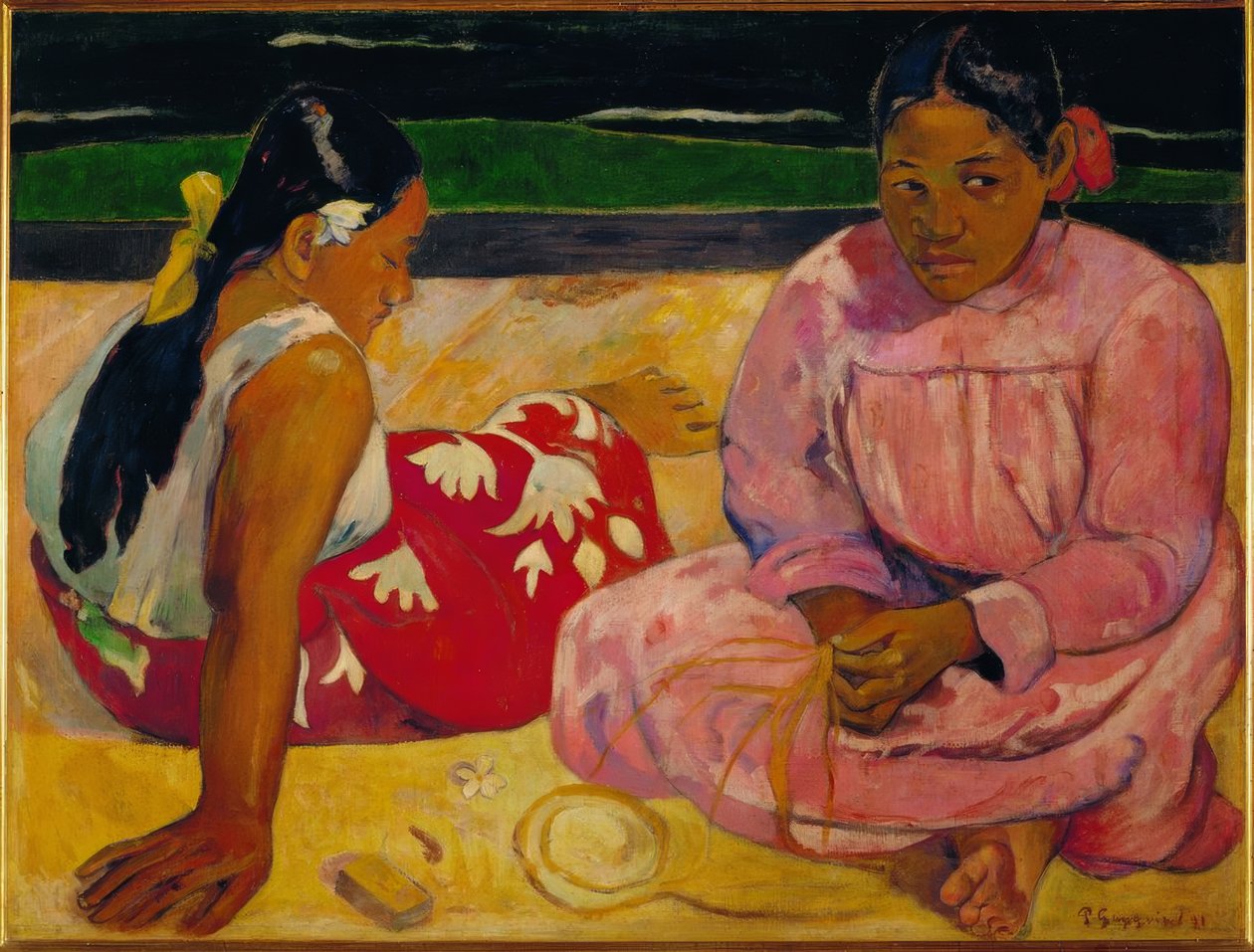 Paul Gauguin / Tahitiaanse vrouwen op het strand door Paul Gauguin