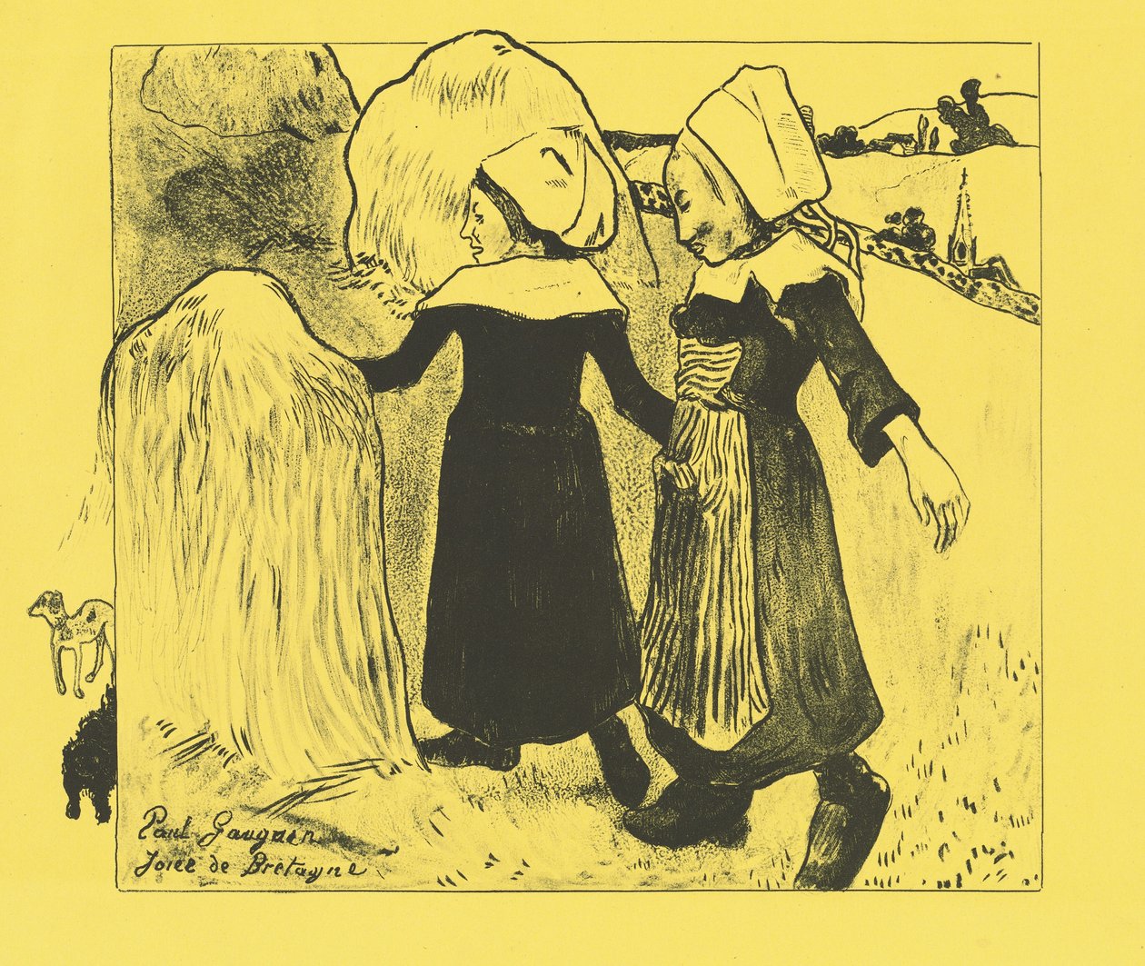 Pleziertjes van Bretagne door Paul Gauguin