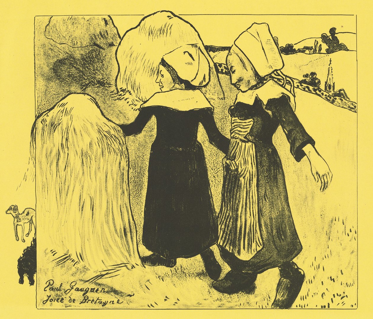 Plezieren van Bretagne Joies de Bretagne door Paul Gauguin