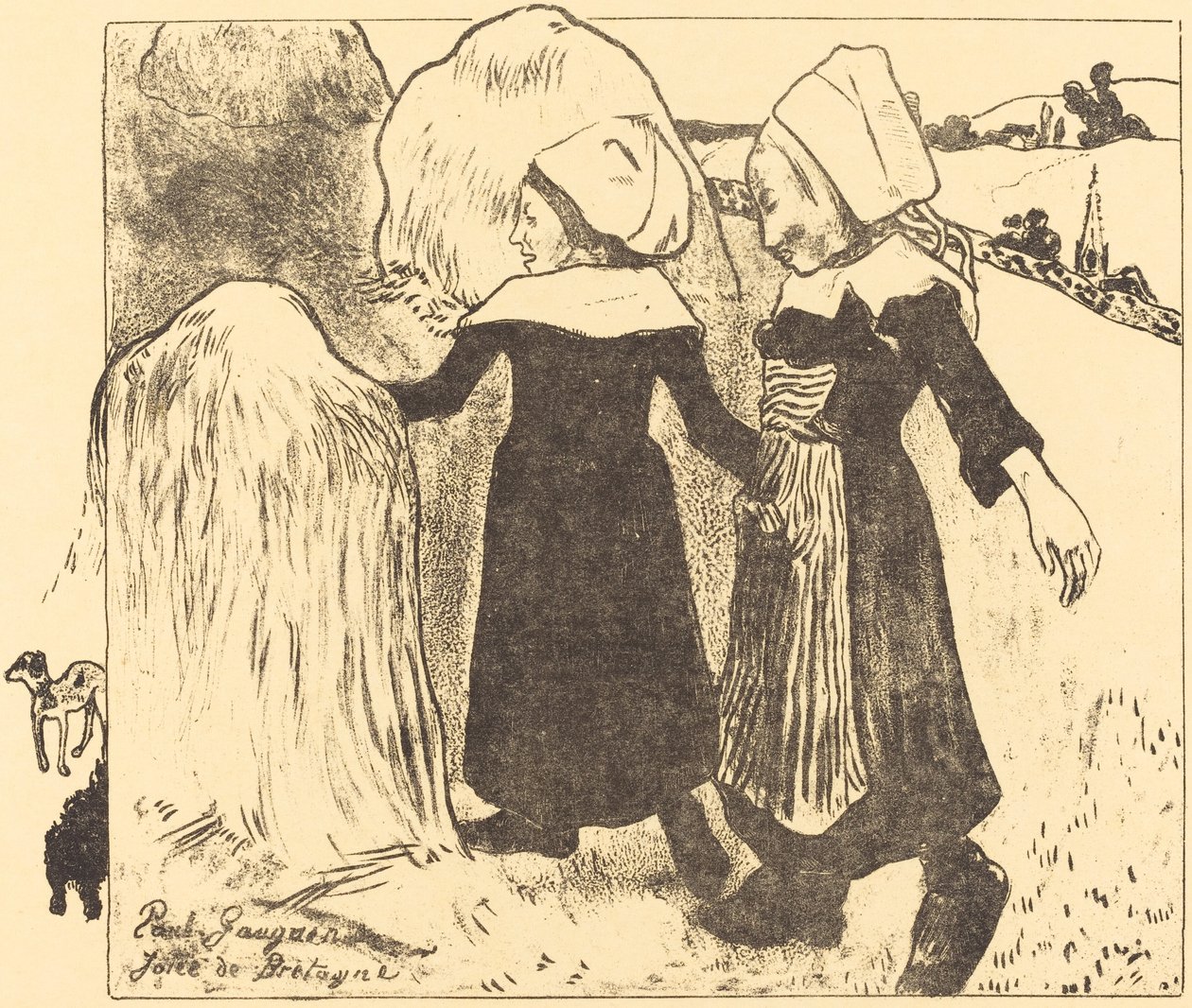 Pleziertjes van Bretagne Joies de Bretagne, 1889 door Paul Gauguin