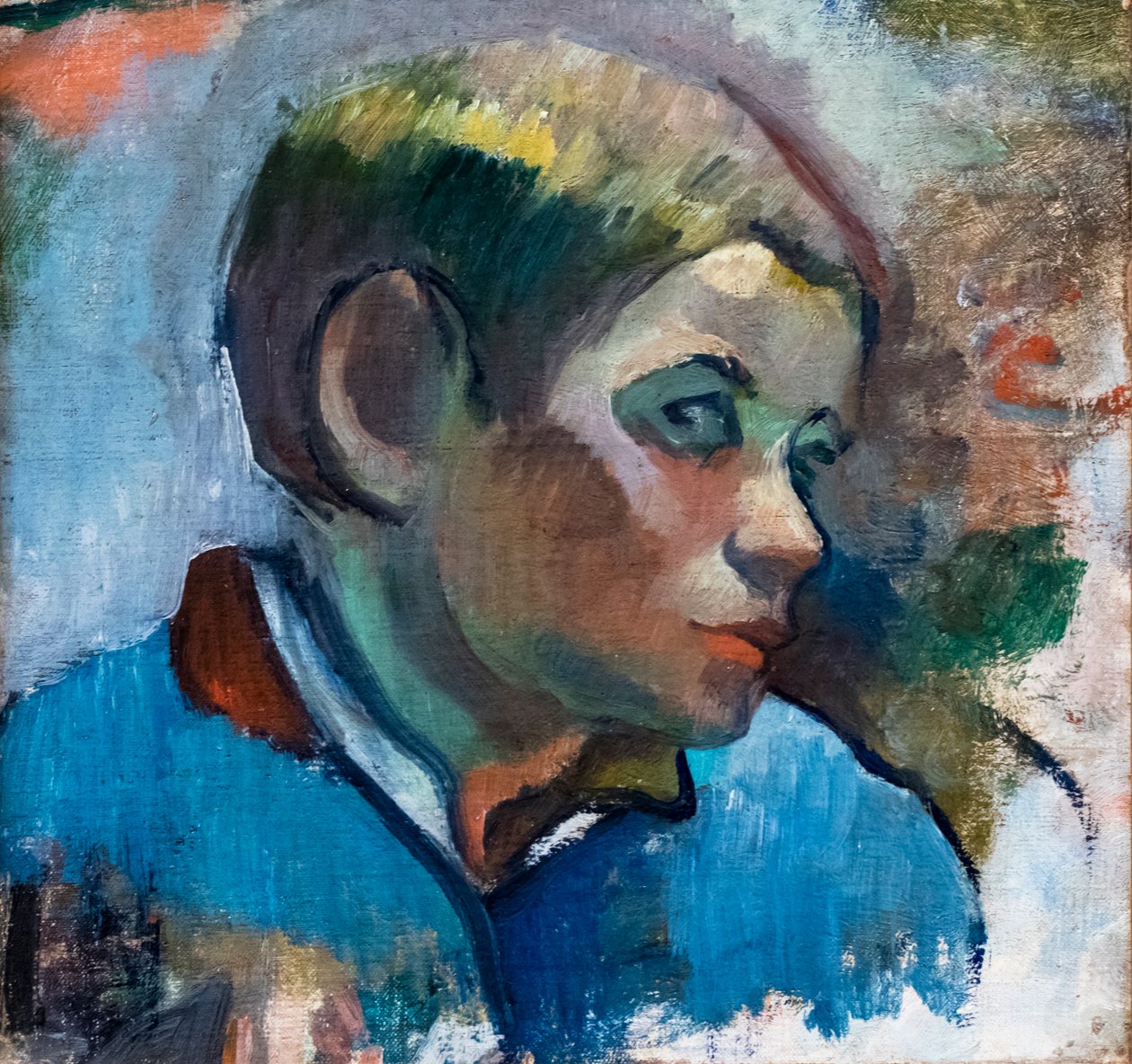 Portret van een jongetje door Paul Gauguin