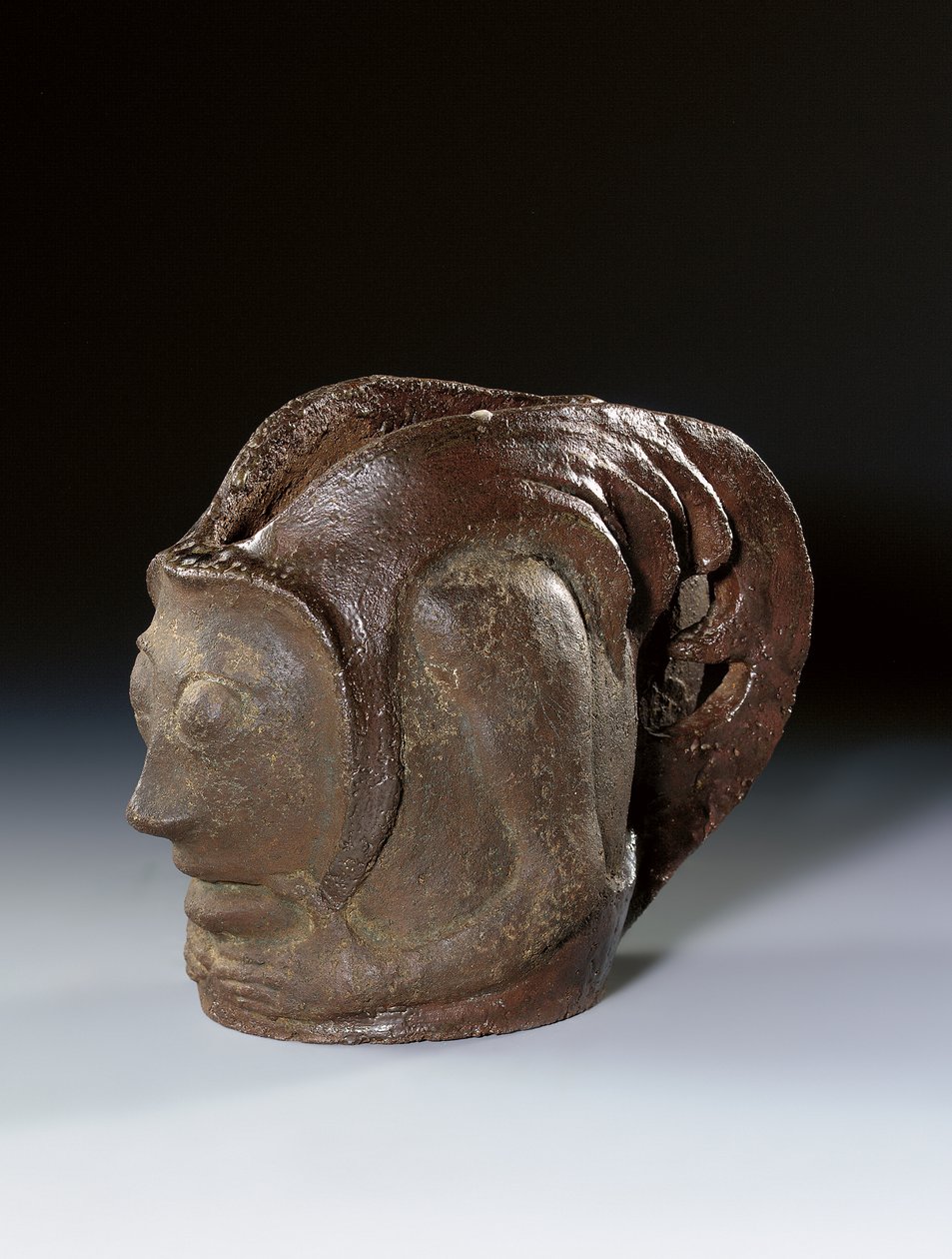 Pot in de vorm van een grotesk hoofd, ca. 1895 door Paul Gauguin
