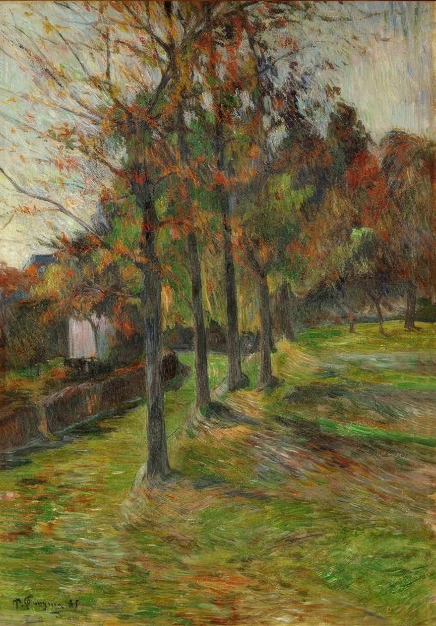 Route de Rouen II door Paul Gauguin