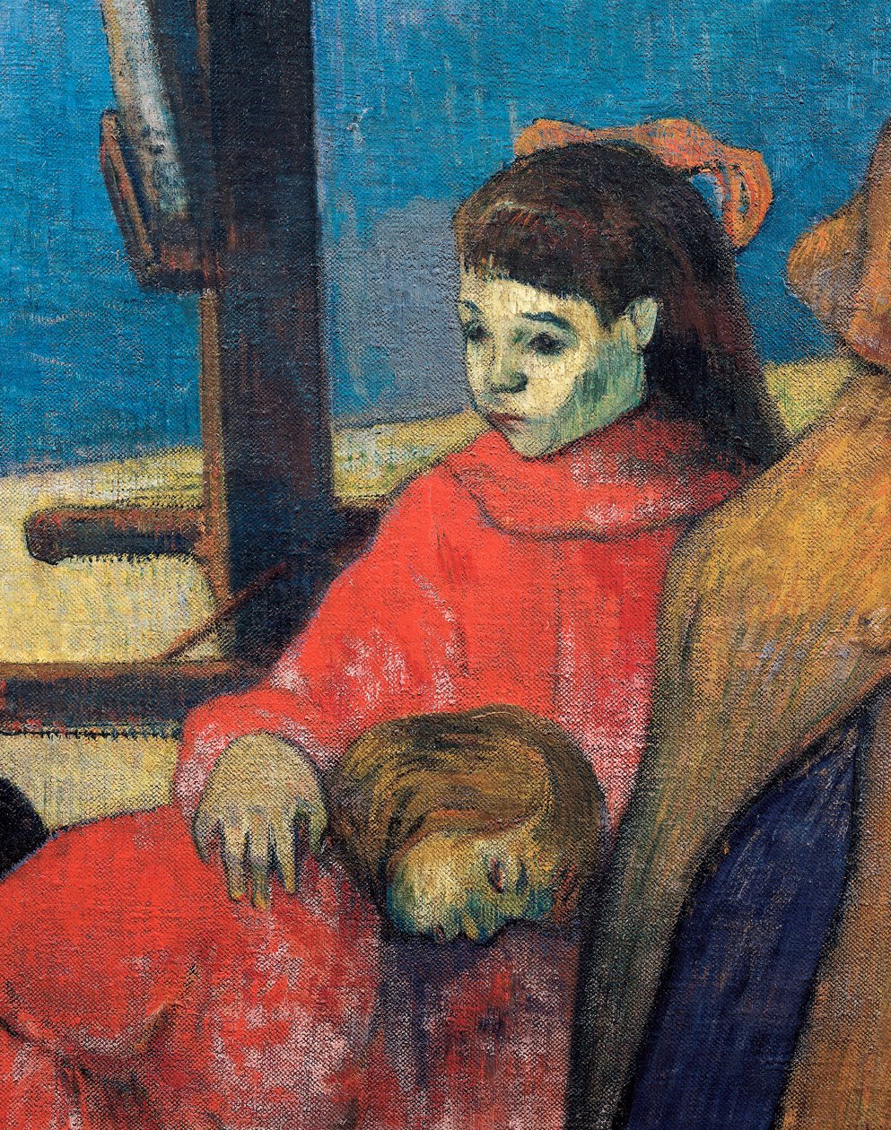 Schuffenecker familie (detail) door Paul Gauguin