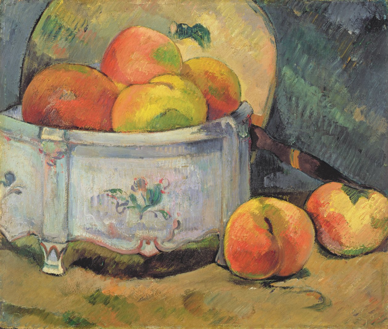 Stilleven met perziken, ca. 1889 door Paul Gauguin