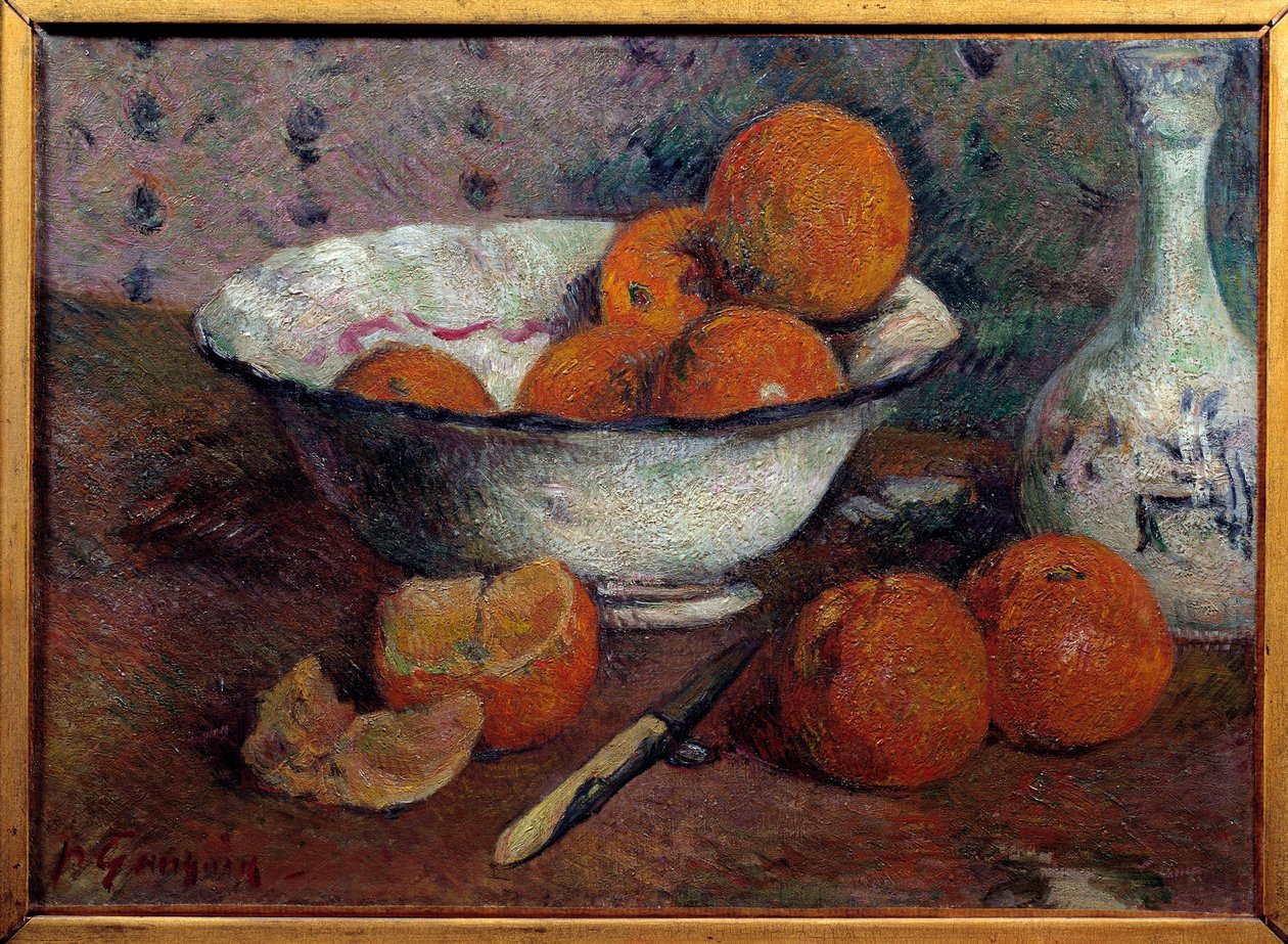 Stilleven met sinaasappels door Paul Gauguin