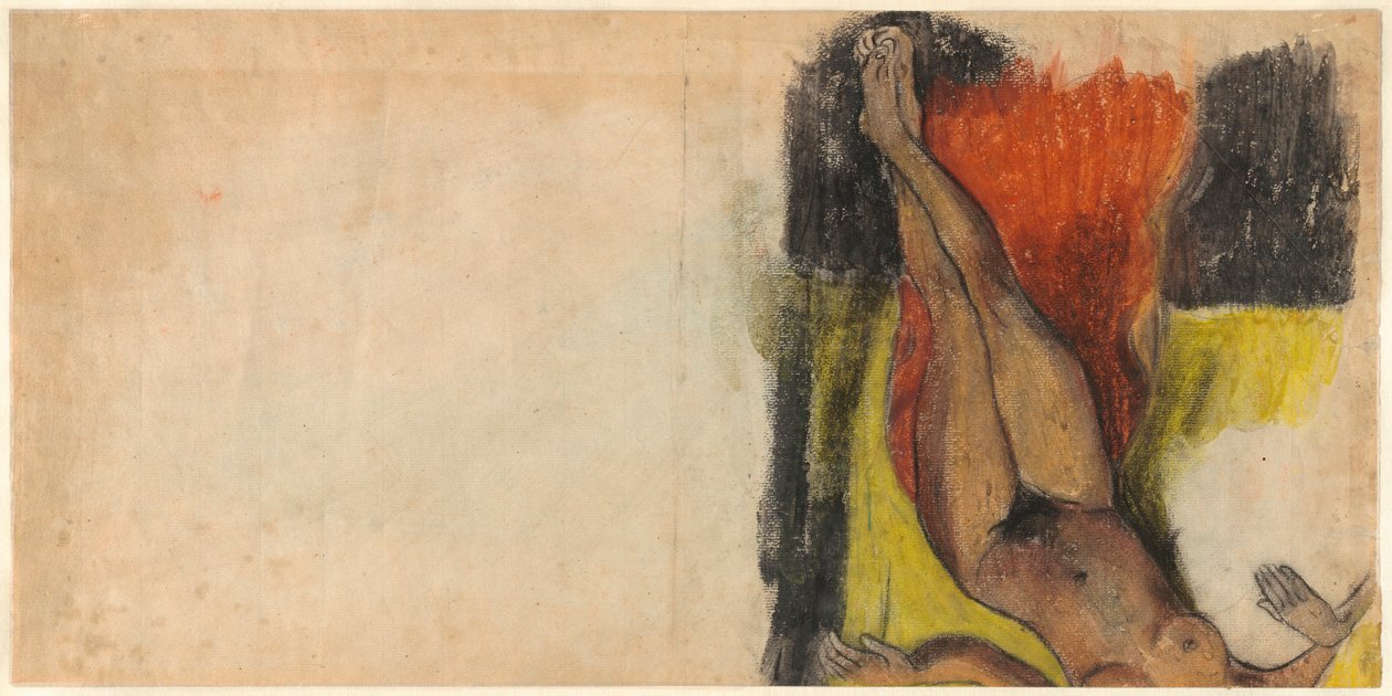 Studie voor Aita tamari vahine Judith te parari door Paul Gauguin