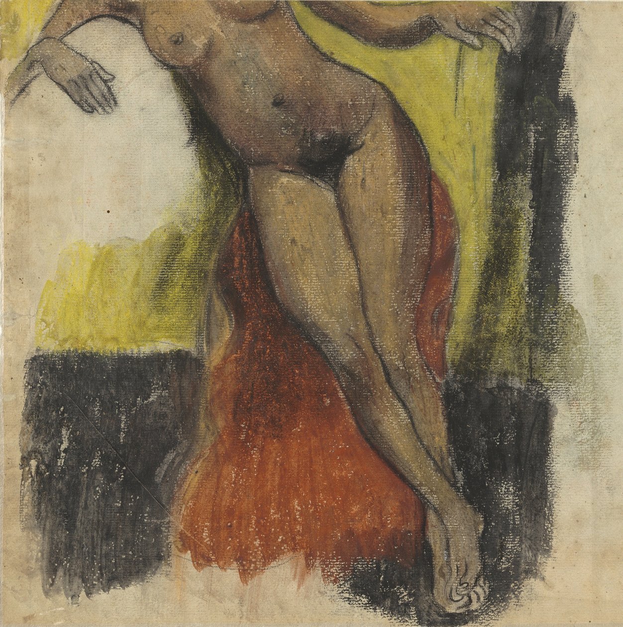 Studie voor Aita tamari vahine Judith te parari door Paul Gauguin