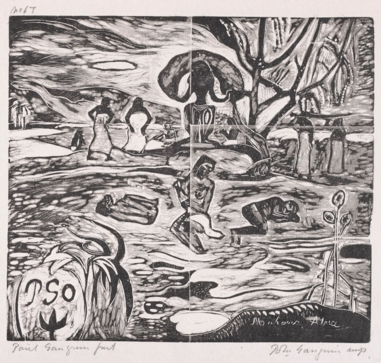 Tahitische Serie: Offers aan een God door Paul Gauguin