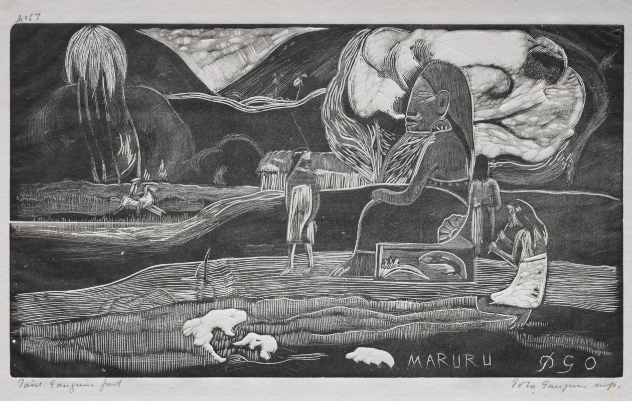 Tahitische Serie: Aanbidding door Paul Gauguin